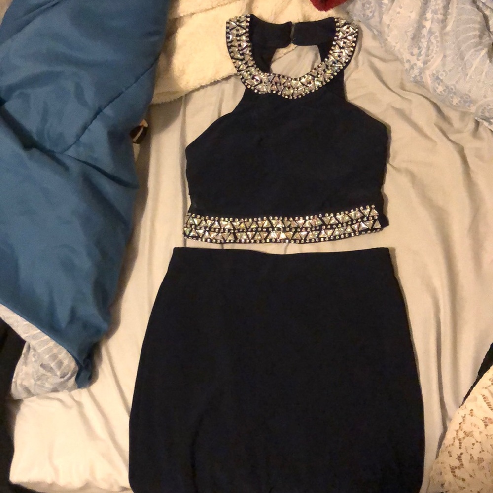 Navy blue dress